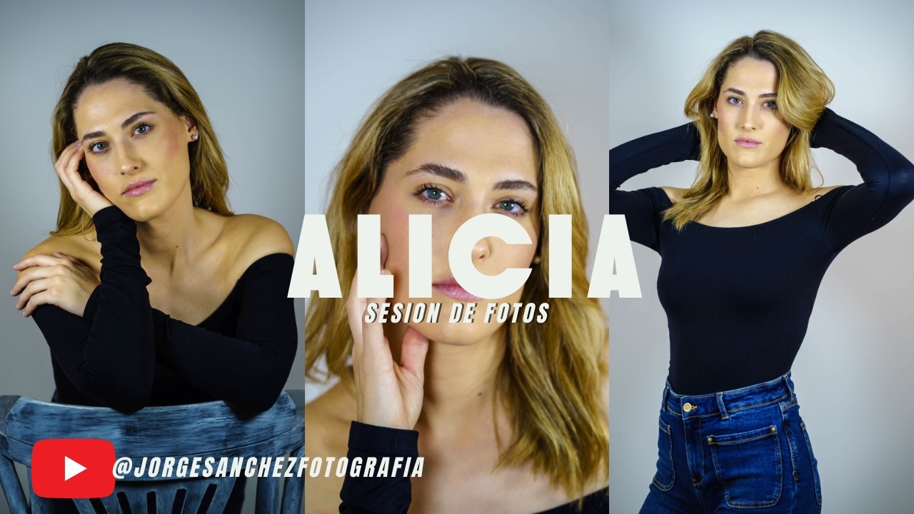 Detrás de cámaras con modelo en ESTUDIO