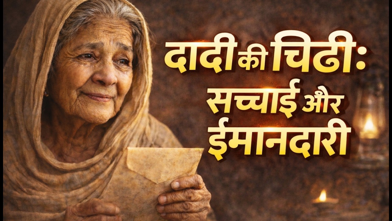 दादी की चिट्ठी: सच्चाई और ईमानदारी जिसने ज़िंदगी बदल दी|Grandmother Emotional message|hindi story |