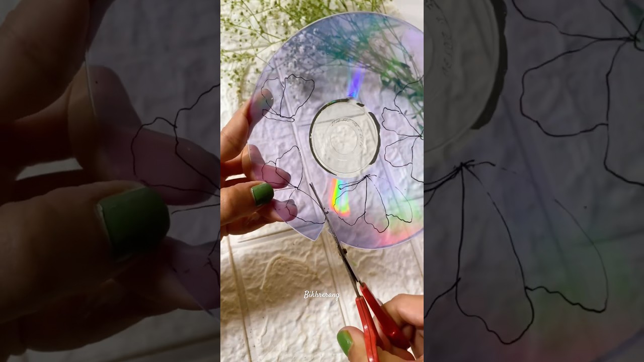DIY CD craft 😍😍 #shorts