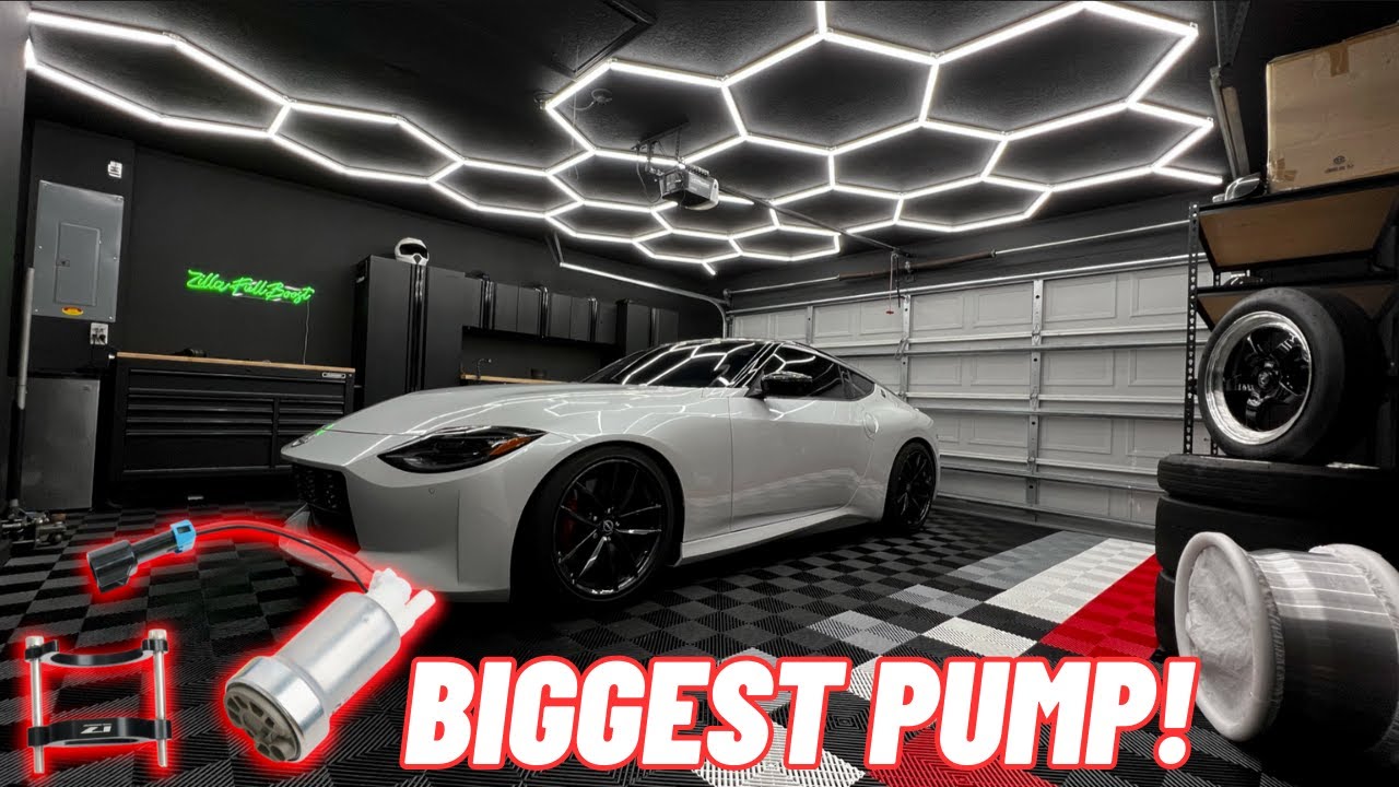 Установка комплекта низкотемпературного топливного насоса Z1 с проводным реле на Nissan Z 2023 года.