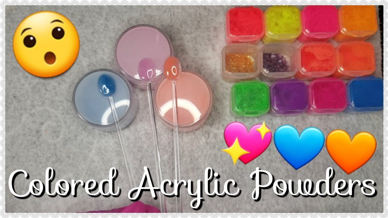 How To Make Your Own Colored Acrylic Powder | DIY Acrylic Mix