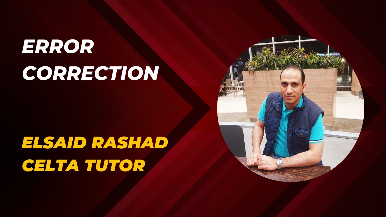 Error Correction - A Free Session - CELTA
