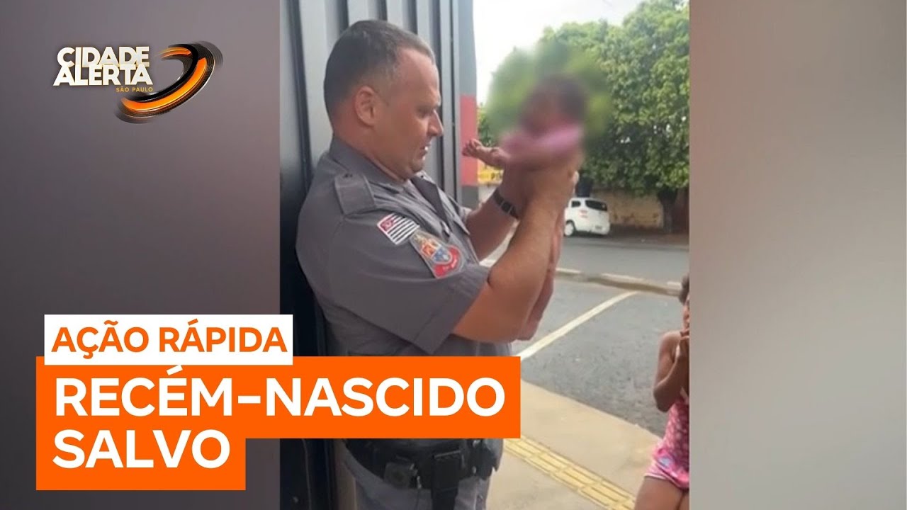 Recém-nascido é salvo pela polícia militar após engasgar com leite materno