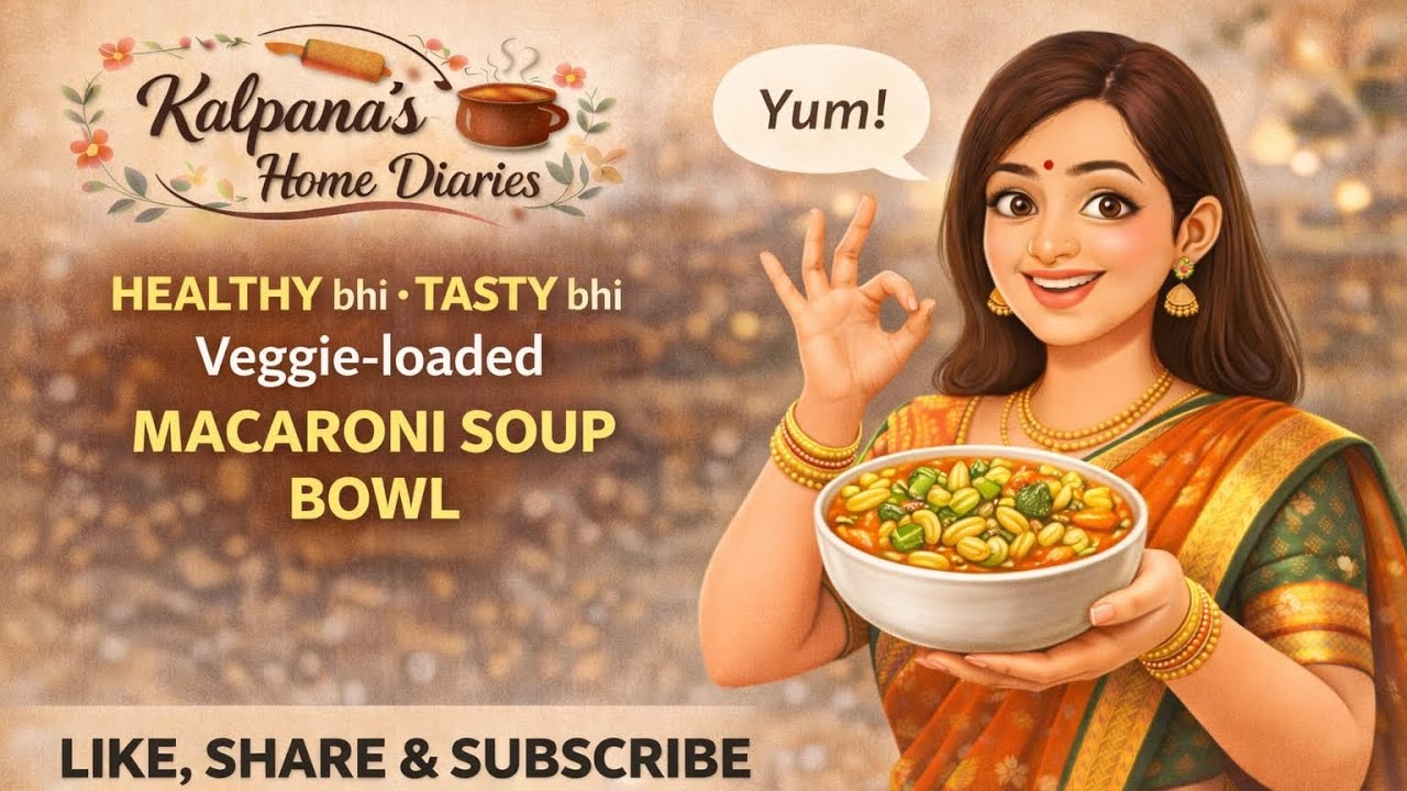 Comfort in a Bowl 🥣 | Healthy & Tasty Veg Macaroni Soup🫕