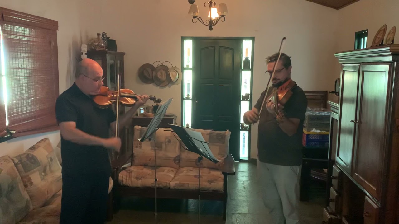 Villa-lobos- Duo para violino e viola! Cláudio Cruz e Gabriel Marin, I mov. Ensaio 11/04/2021
