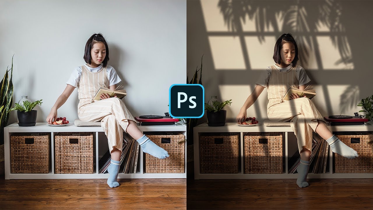 Эффект солнечного света — лучший урок Photoshop | Эффект тени от окна