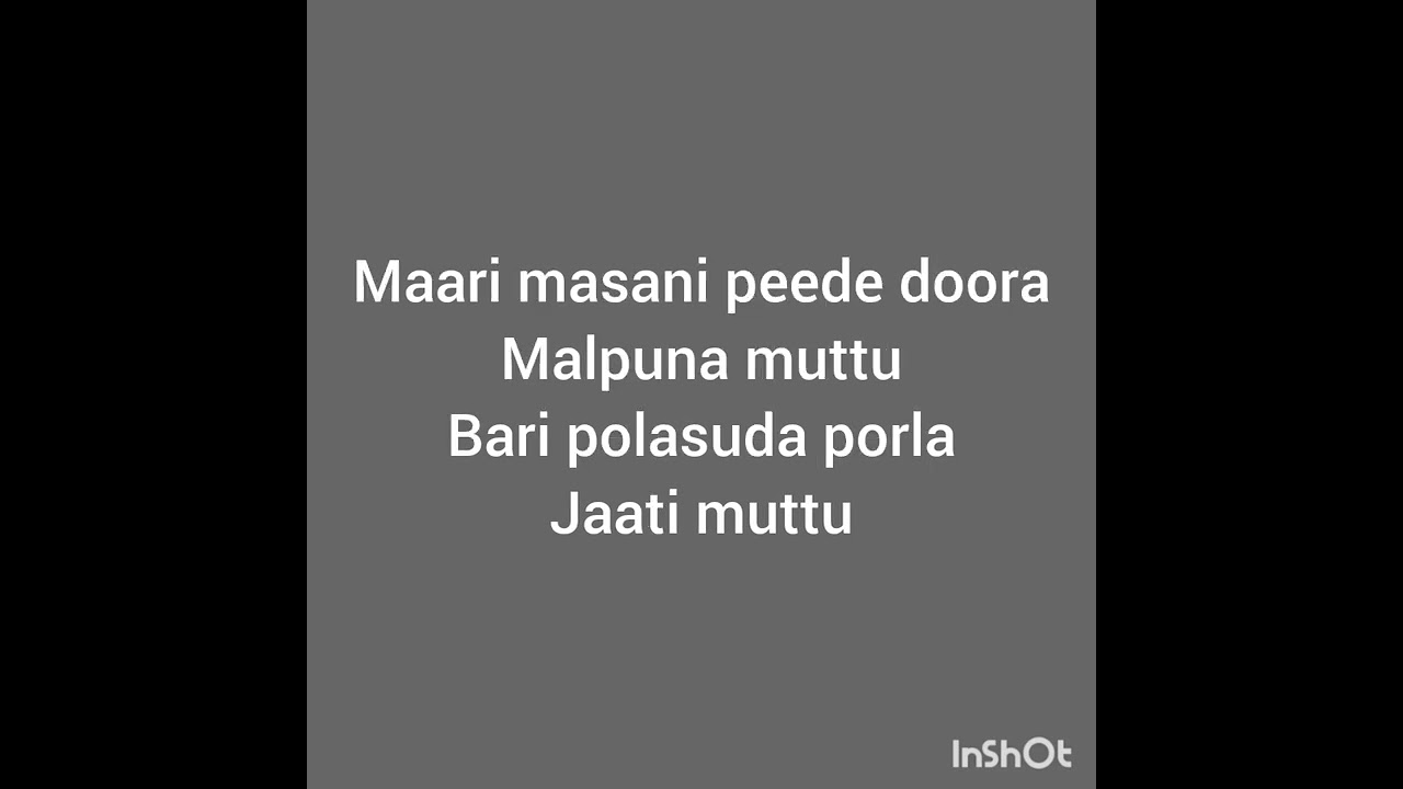 muttu battundu oorugu karorke(mayoda pural)