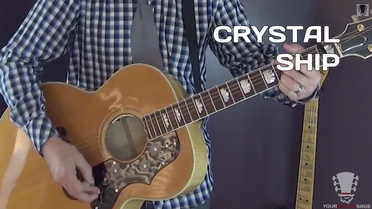 Как играть «Crystal Ship» группы The Doors — урок игры на гитаре