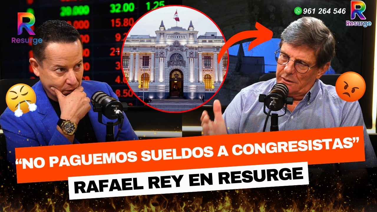😱RAFAEL REY NO POSTULARÁ MÁS ⚡“El Congreso atrae gente por dinero” 🔥