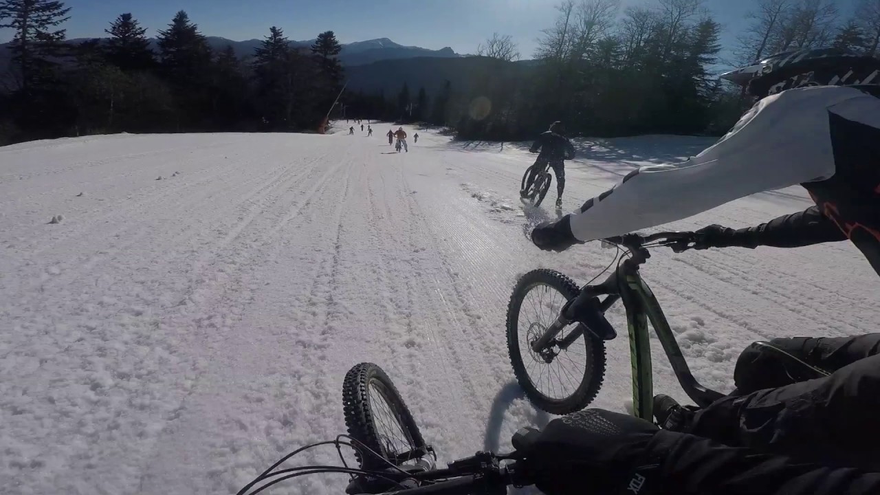 EPIC MTB RACE CRASH 80km/h ON THE SNOW
