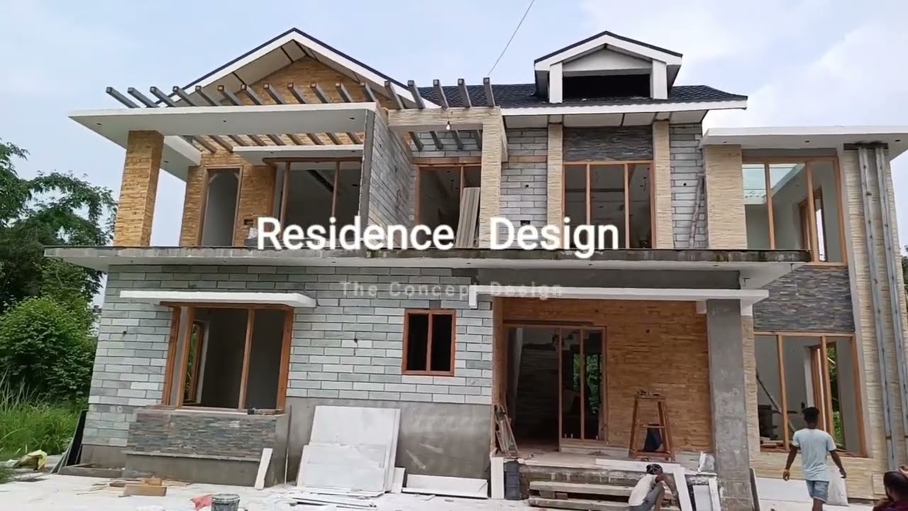 Residence Project Stone Cladding Under Construction at Nadaun District Hamirpur Himachal Pradesh