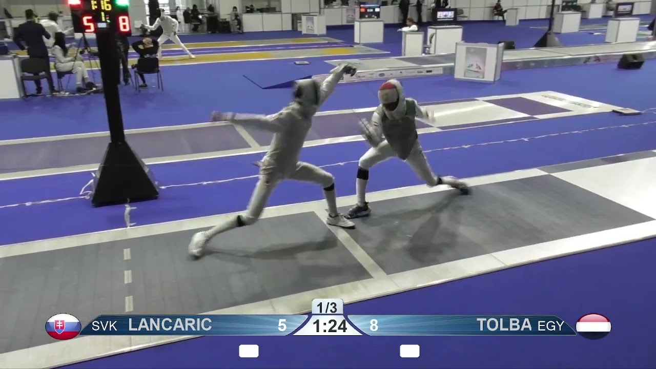 2023 Day05 T08 01 M F Individual Cadets Plovdiv BUL CHM BLUE TOLBA EGY vs LANCARIC SVK