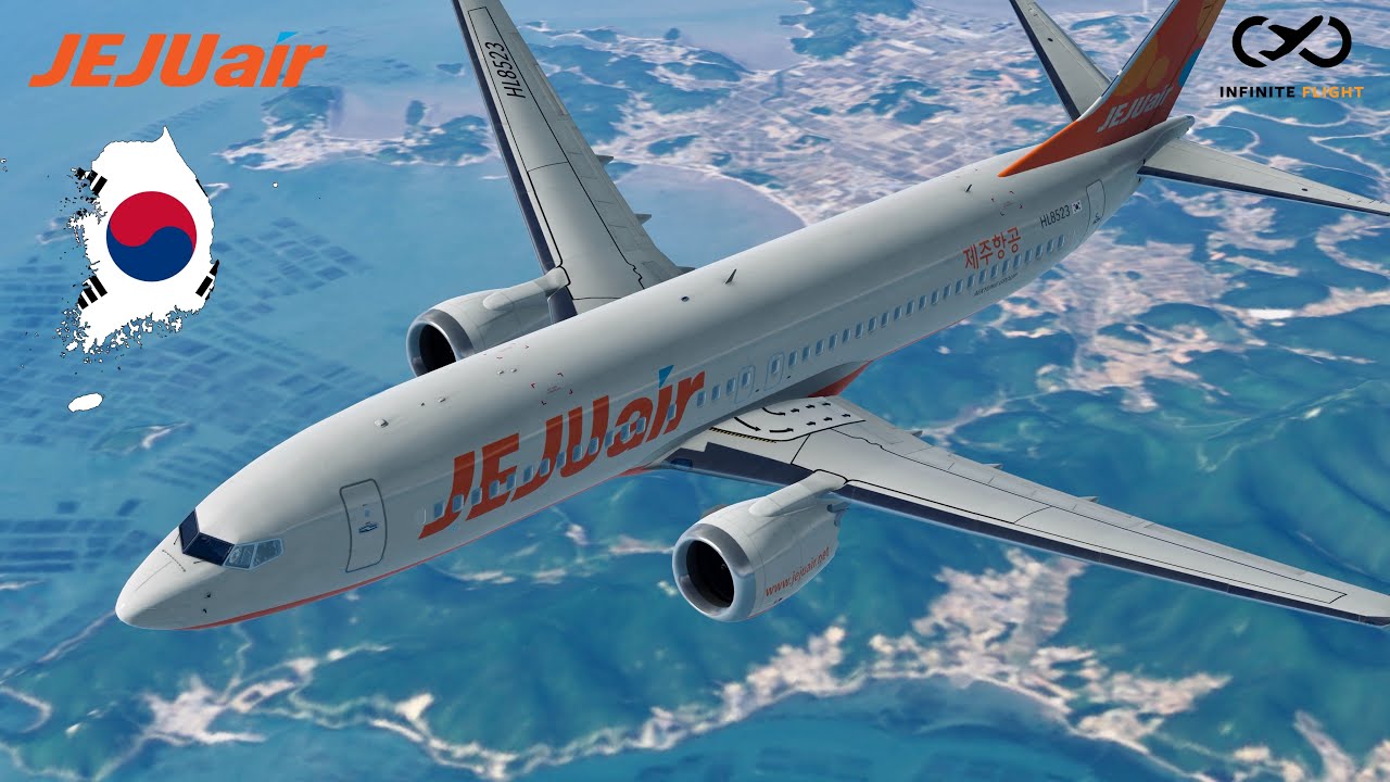Infinite Flight GLOBAL: Сеул (GMP) — Чеджу (CJU) | TIMELAPSE | Jeju Air | Boeing 737-800 MAX