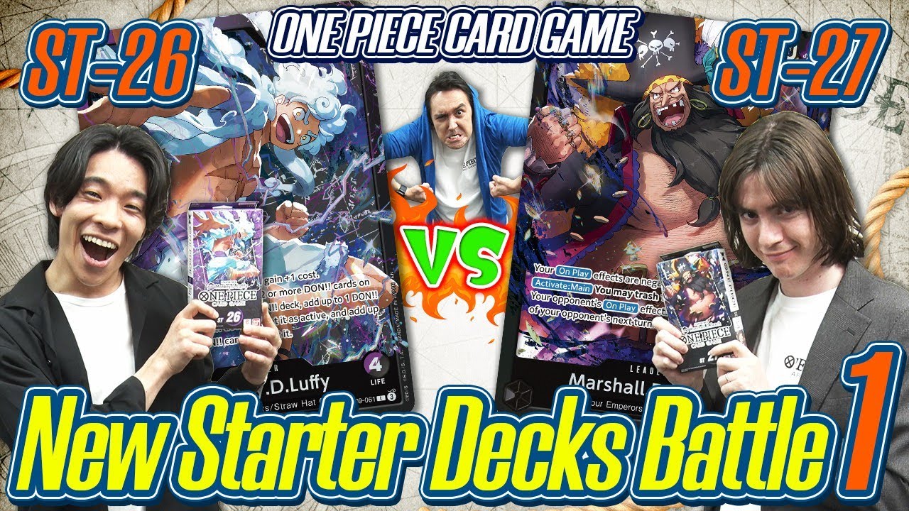 ONE PIECE CARD GAME New Starter Decks Battle 1 [ST-26] and [ ST-27]