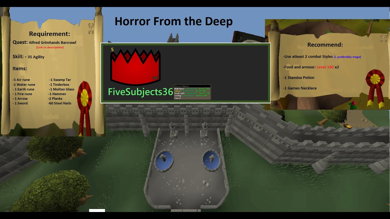 Horror From the Deep Quest Guide OSRS