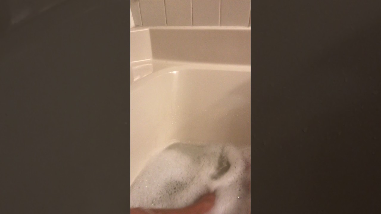 Bath time. Toes .