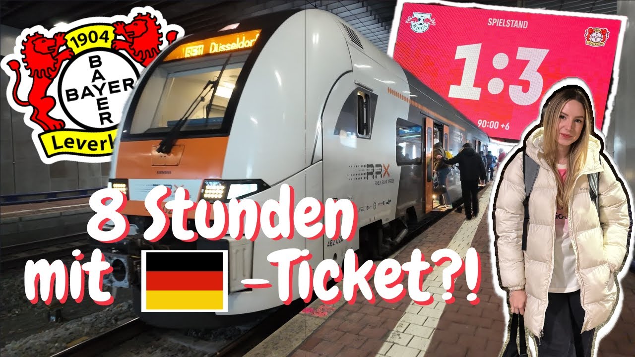 AUSWÄRTS VLOG - 8 STUNDEN mit DEUTSCHLANDTICKET?! | jessirud