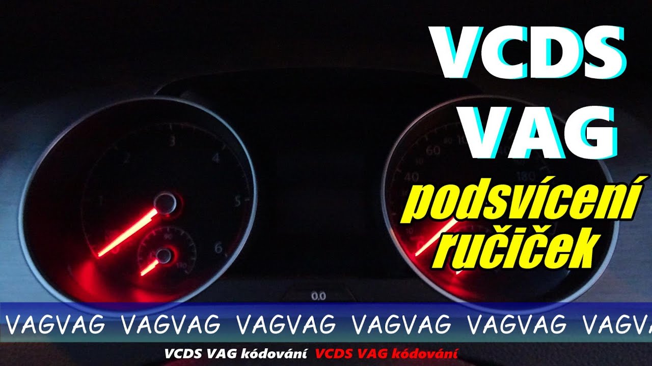 VCDS podsvícení ručiček budíku