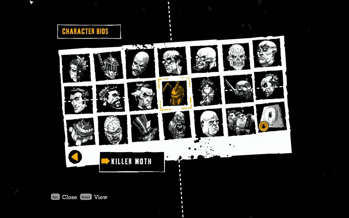 "Batman: Arkham Asylum", all Character Bios (HD quality)