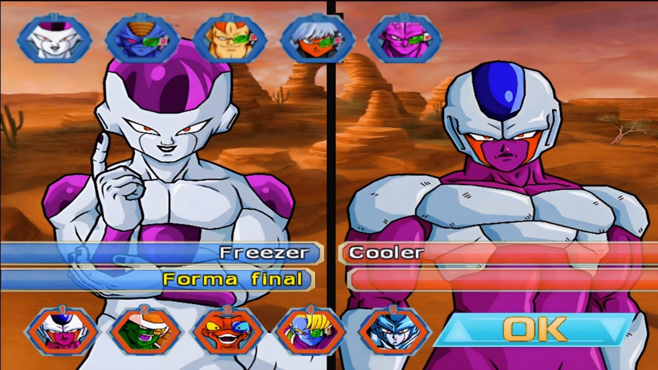 Dragon Ball Z: Budokai Tenkaichi 4 | EQUIPO FREEZER VS EQUIPO COOLER | 1080p 60FPS