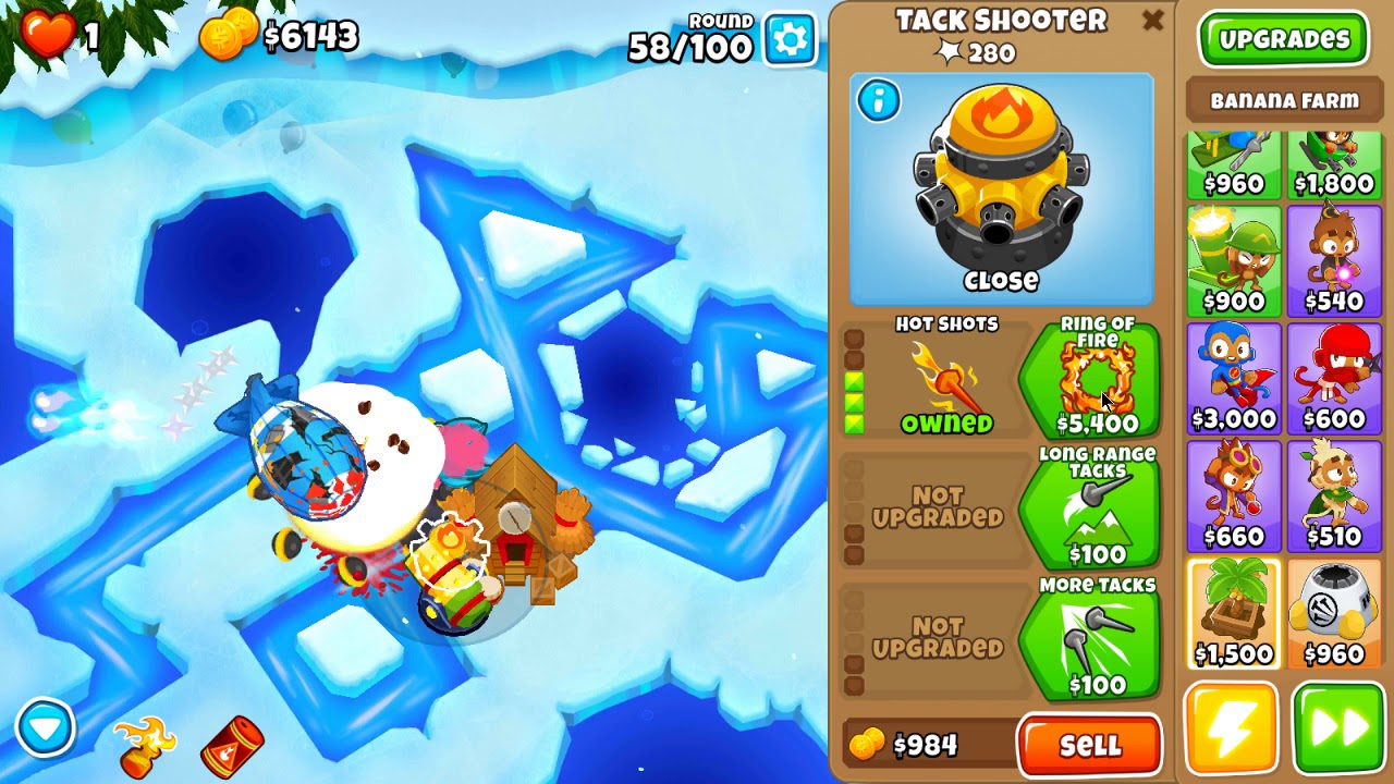 Bloons TD 6 - Frozen Over - Impoppable - No Monkey Knowledge, Continues and Powers (8.0 patch)