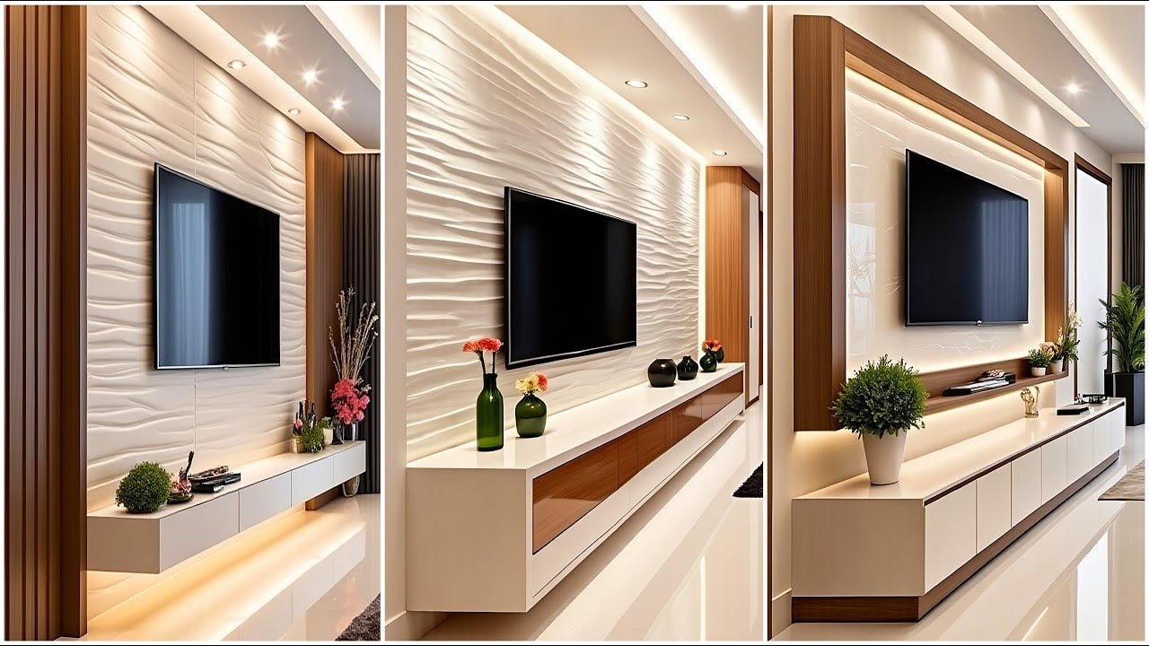 Modern & Trendy TV Wall Design Ideas 2025 | Stylish & Elegant Living Room Decor
