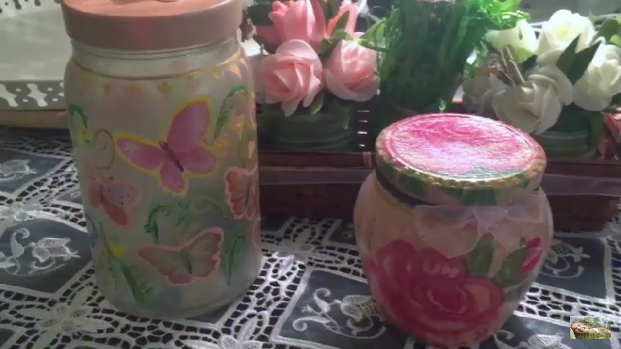 ديكوباج / طريقة الديكوباج على الزجاج Découpage
