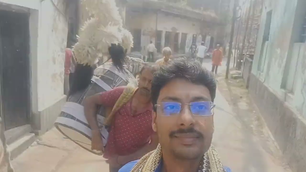 Tribhubaneswar Narayan Puja শান্তিপুর রাসযাত্রা 2024 Mukherjee Thakur Bari
