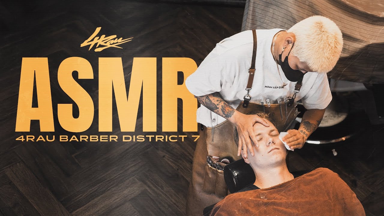 ASMR Cắt Tóc Siêu Thư Giãn | Tiếng Kéo Cắt, Máy Rung, Xịt Nước & Tóc Rơi Nhẹ Nhàng | 4Rau Barber TV