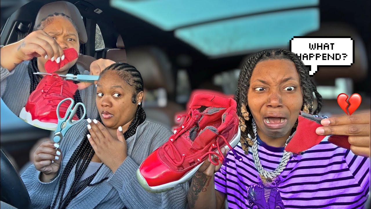 CUTTING UP MY WIFE SHOES REVENGE PRANK 🔥💔