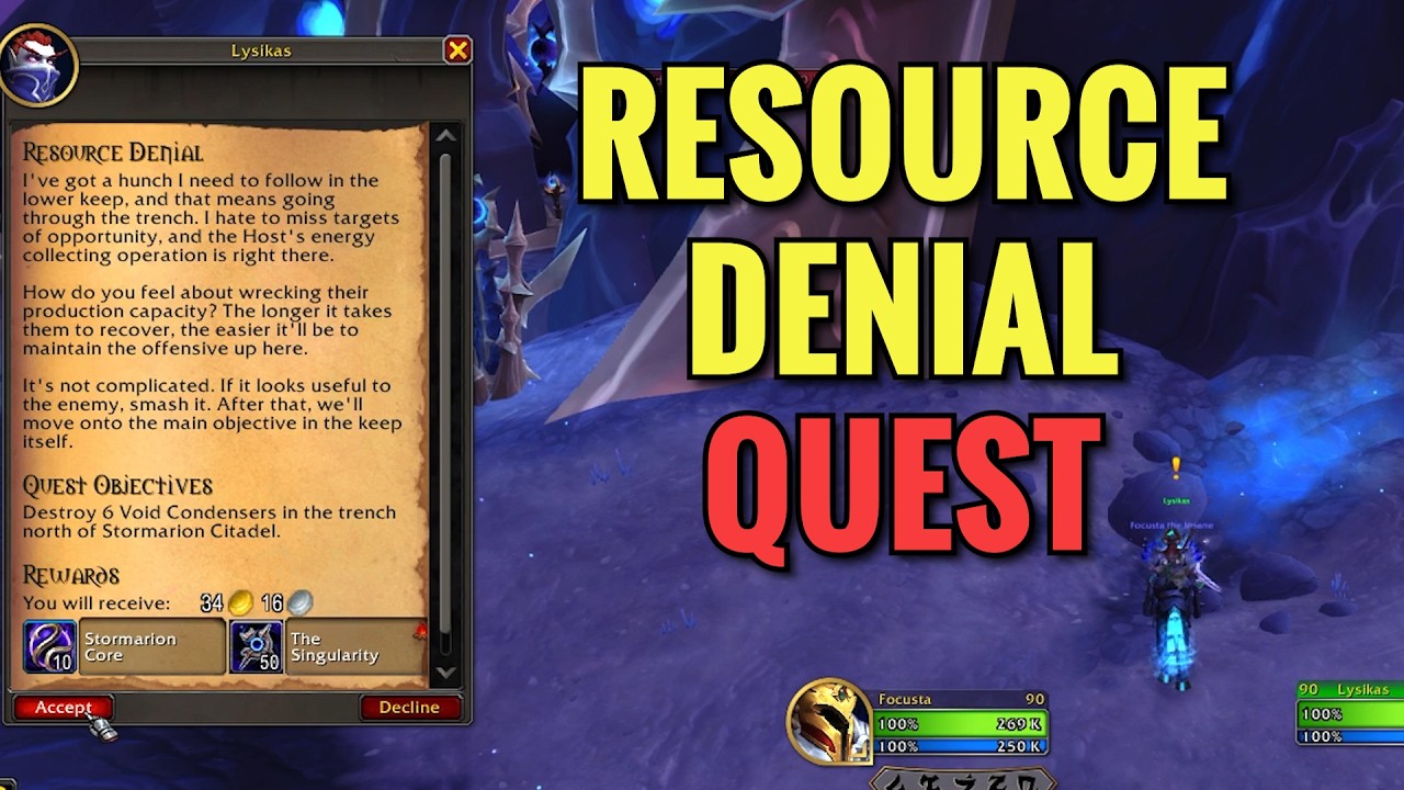 Resource Denial Quest (WoW Midnight)