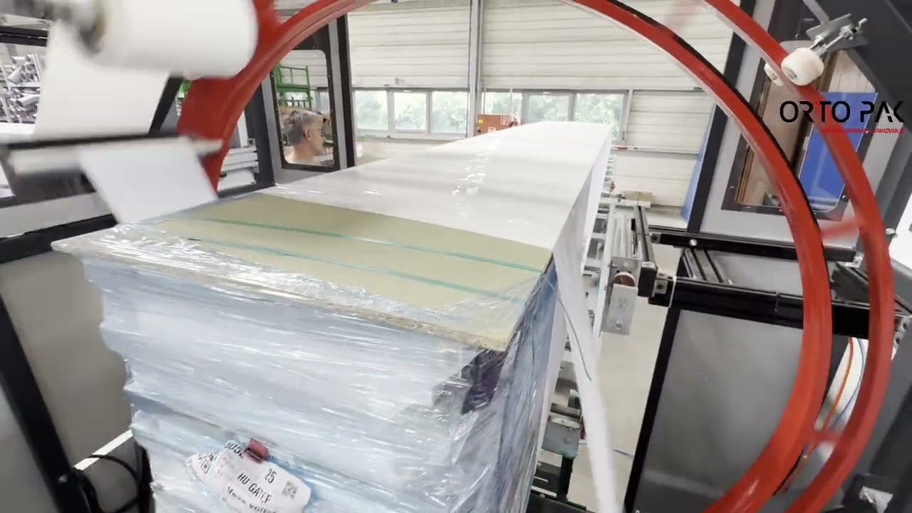 Automatic orbital wrapping machine with ring height adjustment