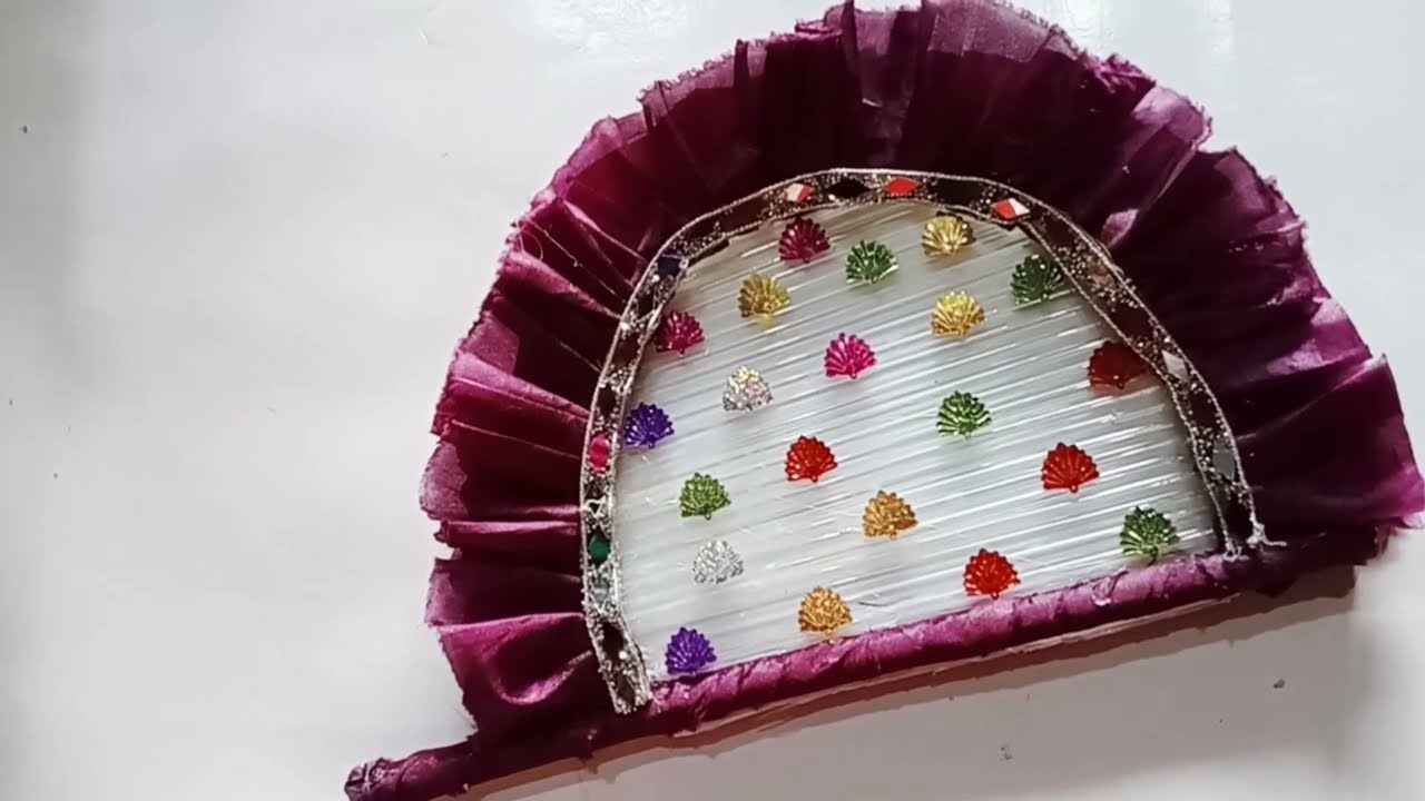 How to Make Hand Fan with straw New Design /Unique Arts/