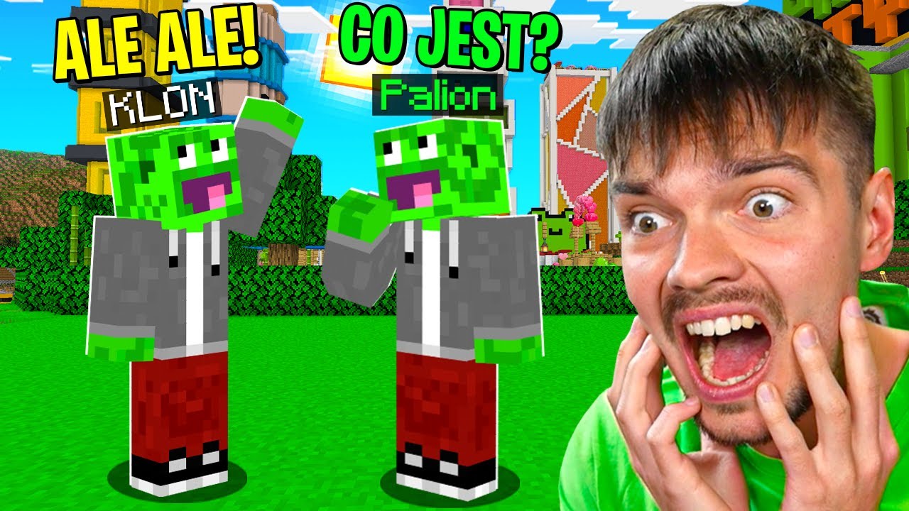 SPOTKAŁEM SWOJEGO KLONA w Minecraft! *śmieszne*