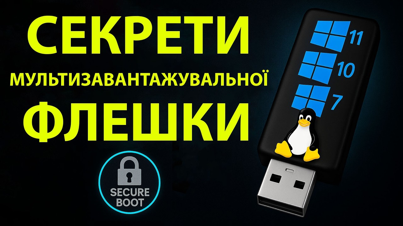 Мультизавантажувальна флешка з Windows 11, 10, 7 та Linux - без перезапису даних!
