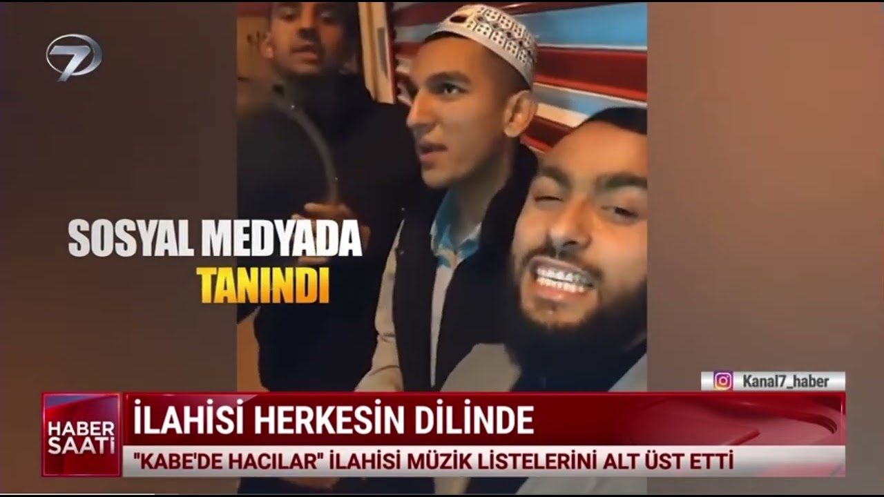 Kabe’de hacılar hu der Allah ilahisi viral oldu.