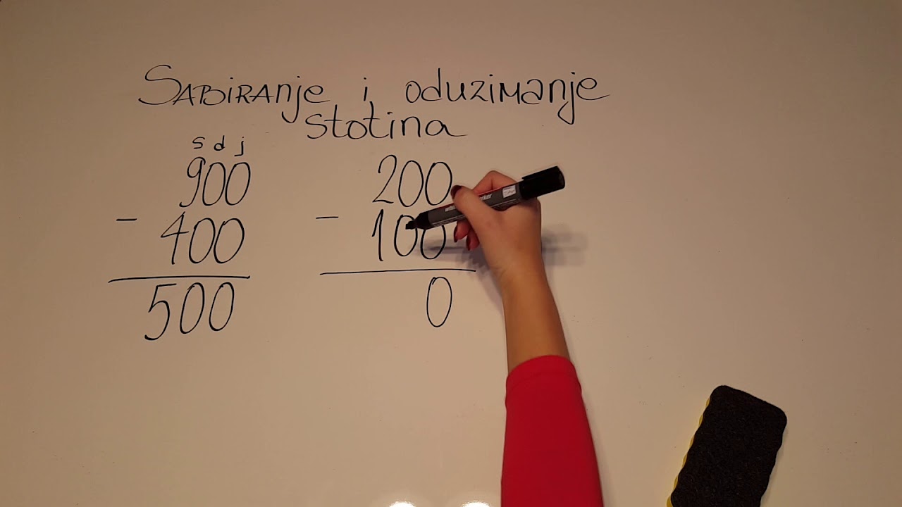 Sabiranje i Oduzimanje stotina III razred