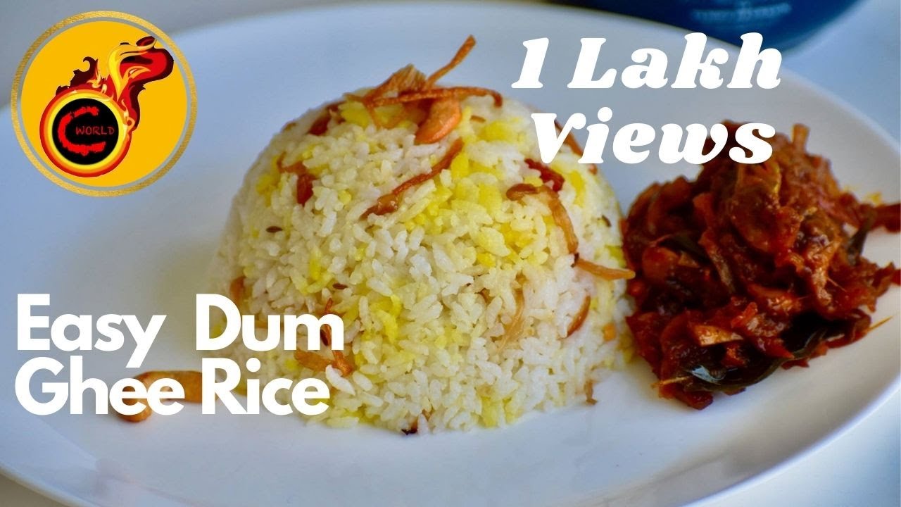 Marriage Special Dum Ghee Rice| Kalyana Veetile Neychor| Kerala Dum Ghee Rice |Easy Ghee Rice Ep:981