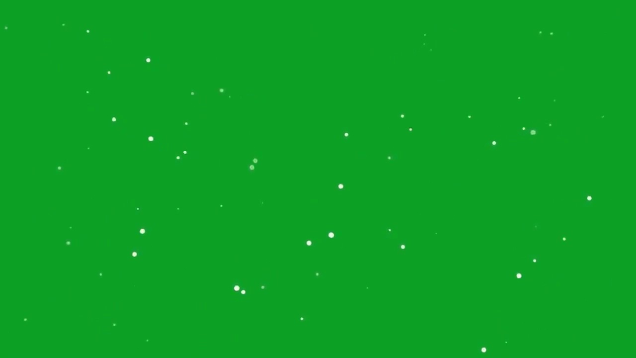 Particles Animation   10 Minutes Loop green screen