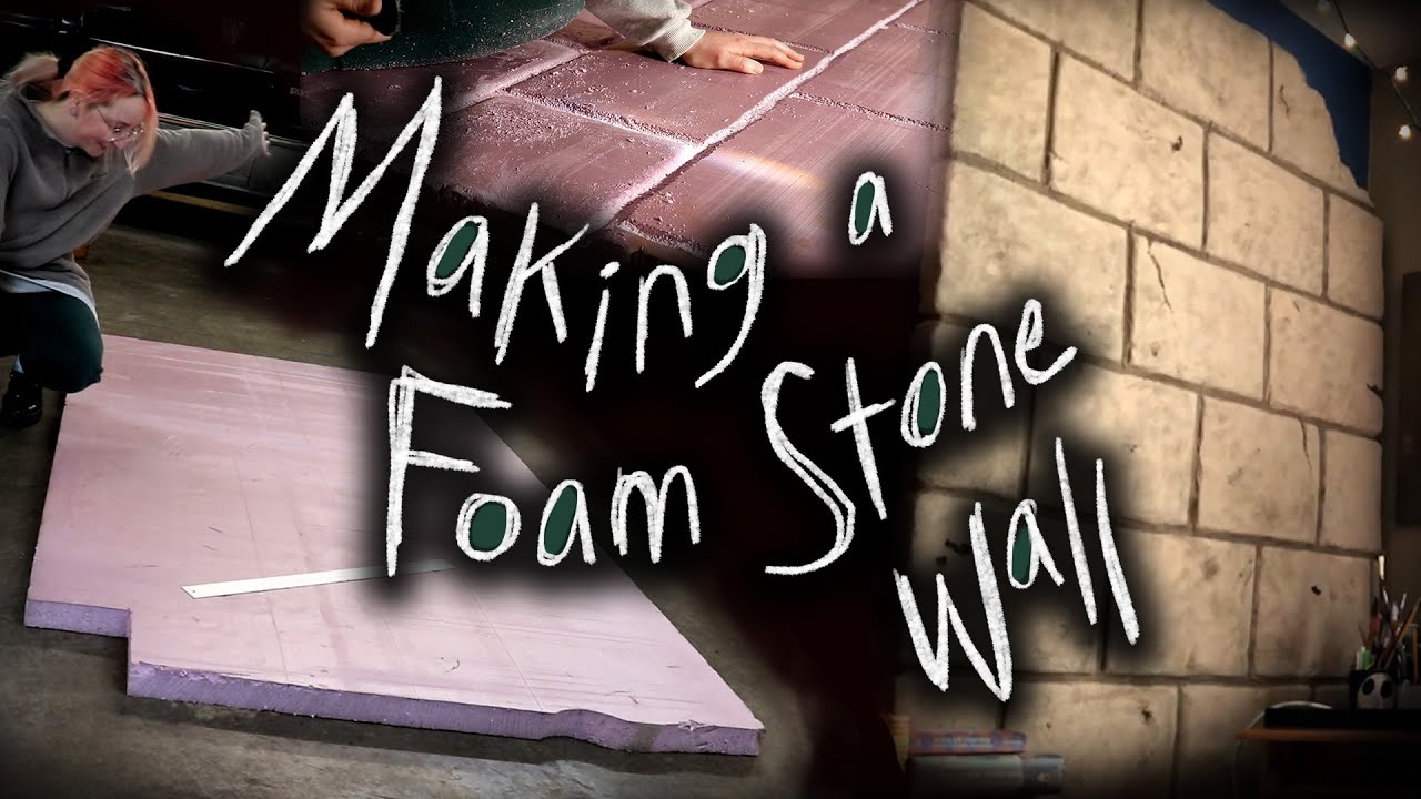Making a Stone Wall out of Foam :)