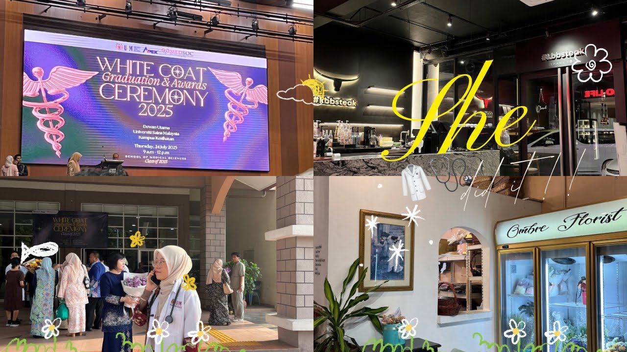 A Bit of Everything : donating books, flower pickup & white coat day !
