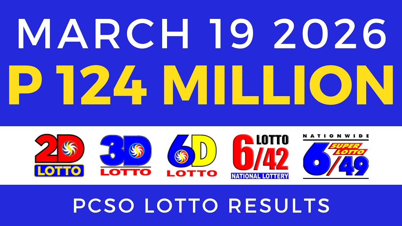 Lotto Result Today 9pm March 19 2026 PCSO