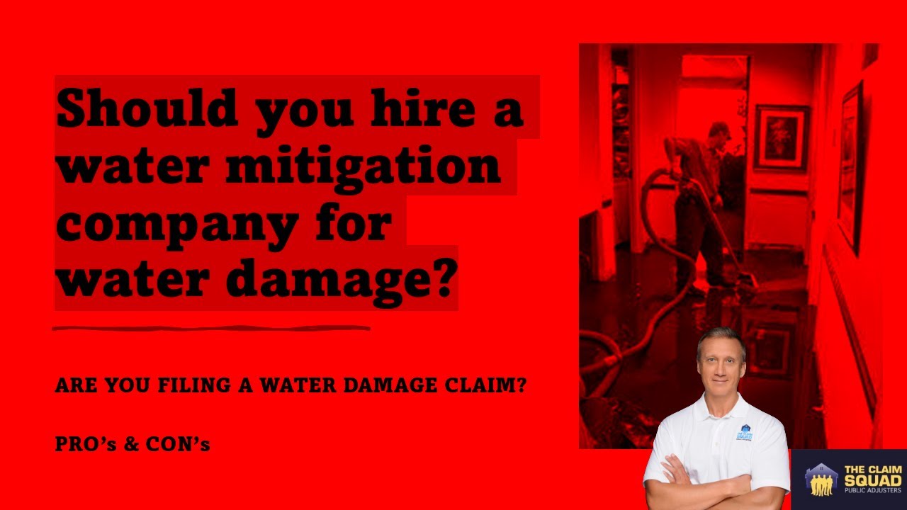 Should you hire a water mitigation company for water damage?
