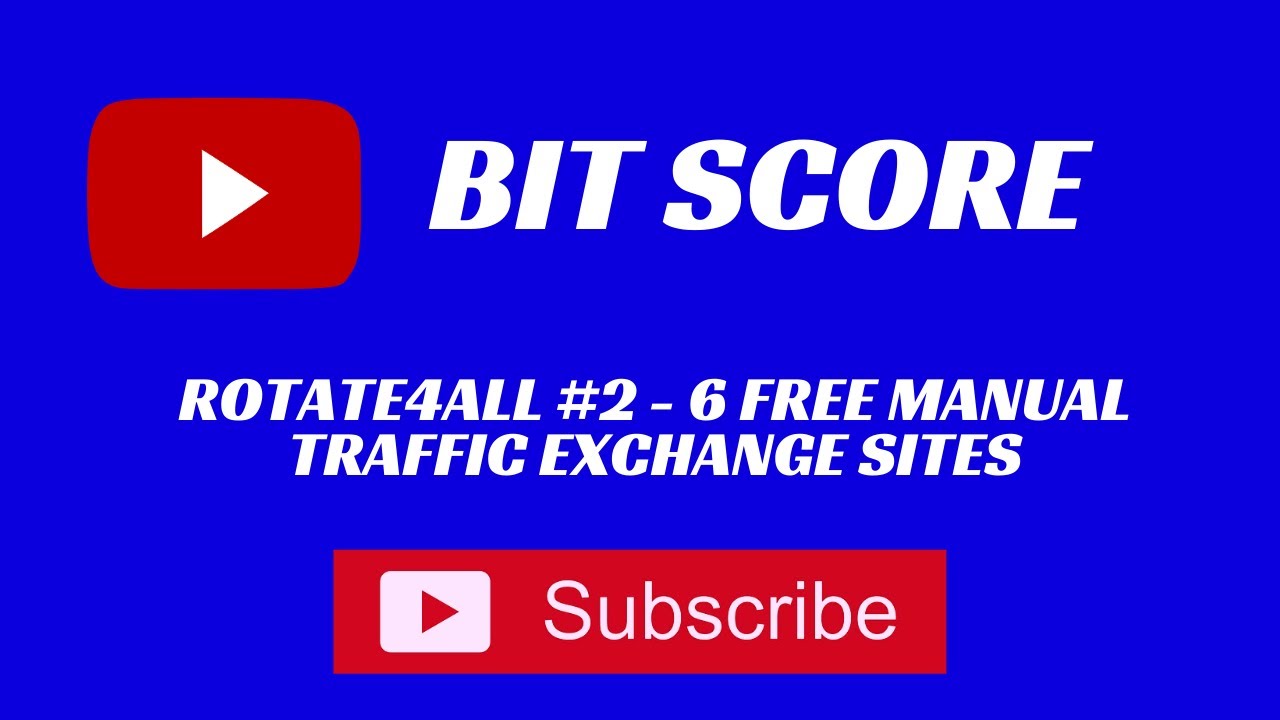 Rotate4all #2 - 6 Free Manual Traffic Exchange Sites For Rotate4all PTP Links