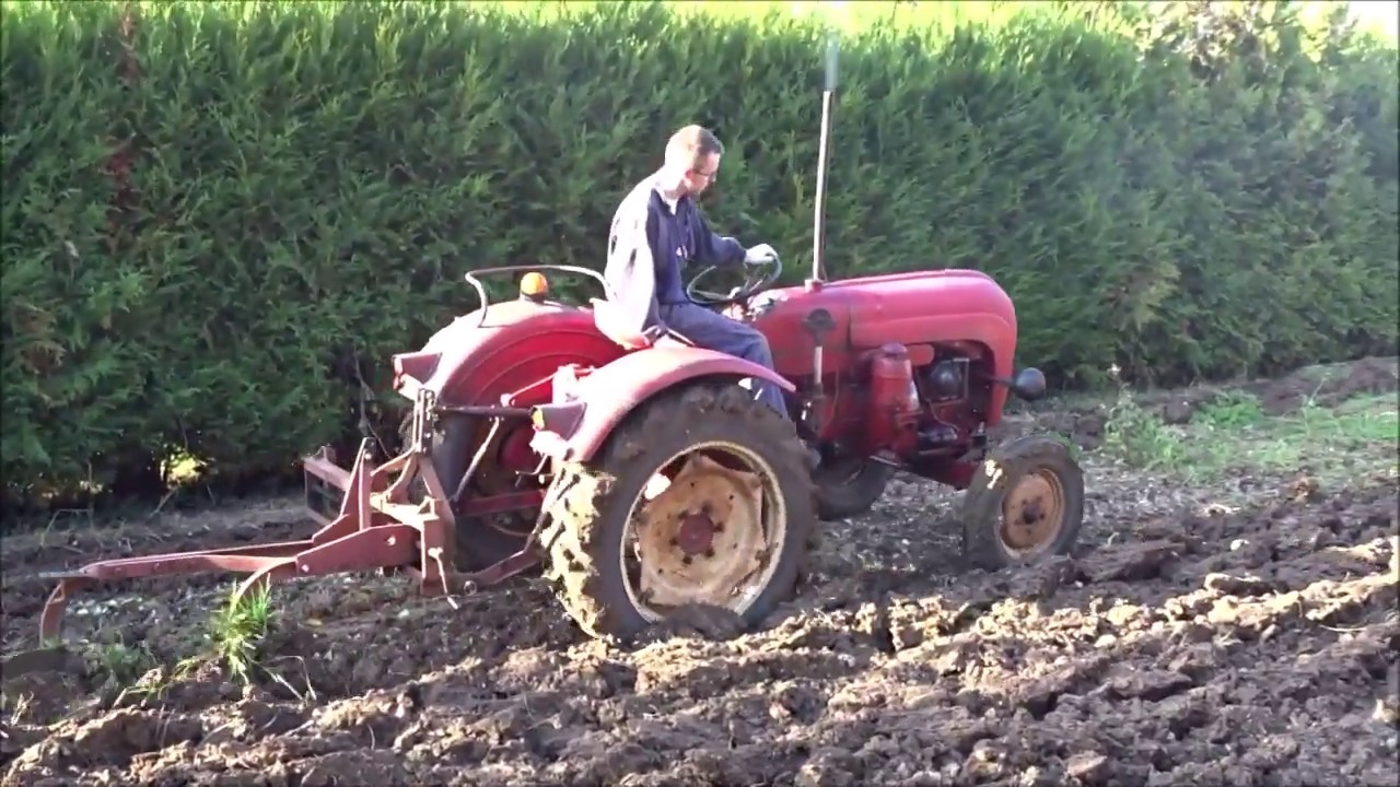 Porsche-Diesel 217T beim pflügen, Labour du jardin 2019