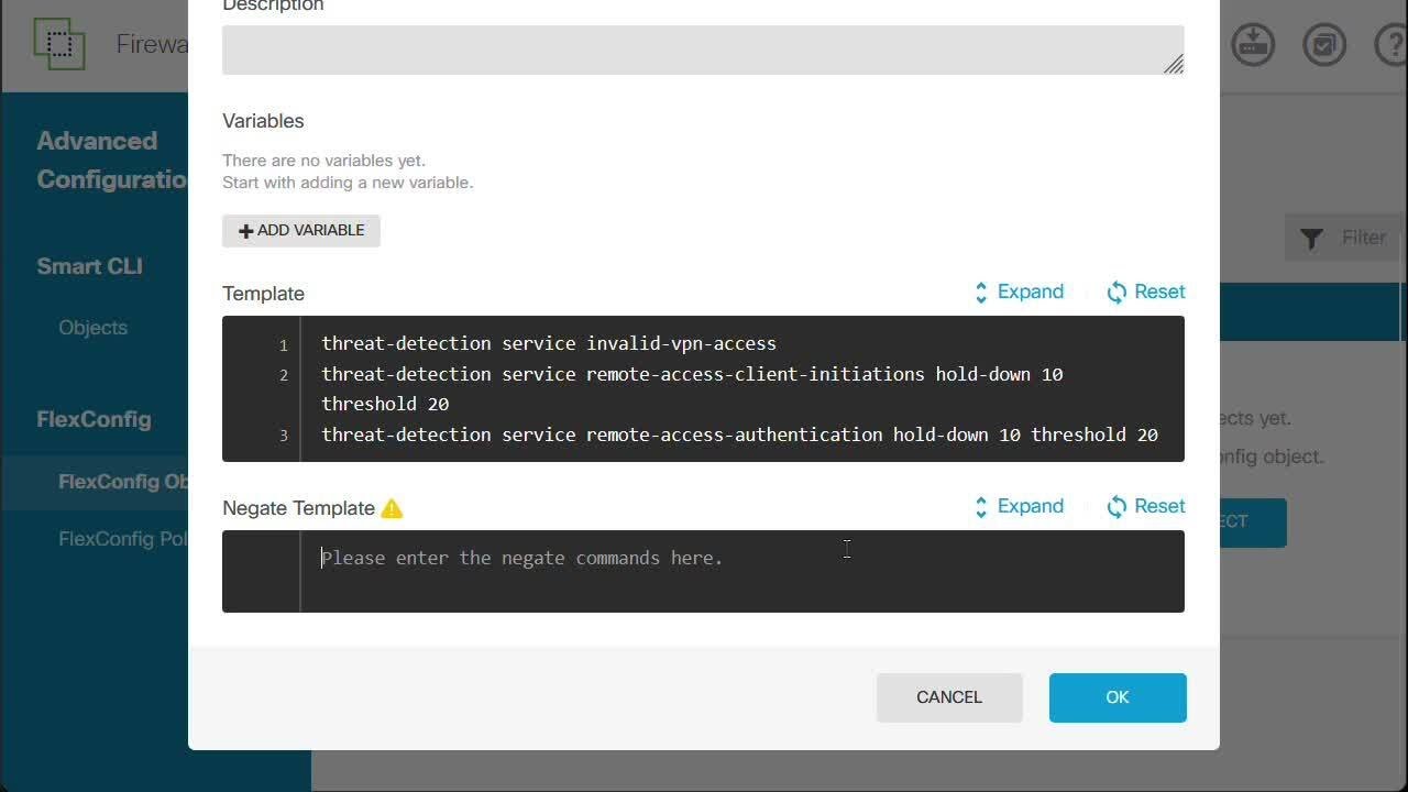How to Configure Threat Detection for Remote Access VPN on Cisco FTD Using FDM
