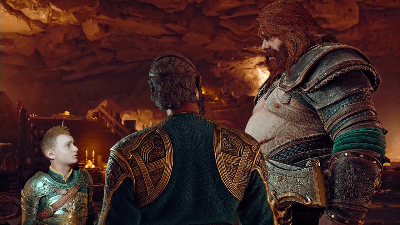Odin insults Thor and tells why he killed Giants Scene - God Of War Ragnarok [4K 60FPS HDR]