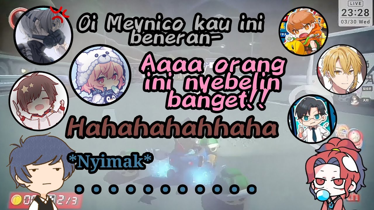 [Sub Indo] Kekacauan & Emosi Utaite di Mario Kart [Sou,Naruse,Amatsuki,Senra] - Utaite Sub Indonesia