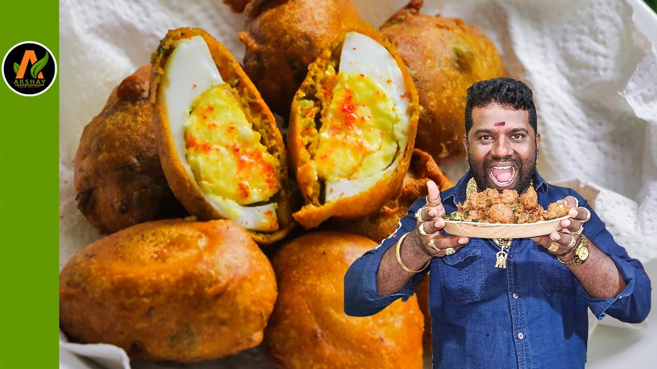 Motte Bonda | Egg Bonda | Egg Recipes | Village Cooking In Kannada | Akshay Food factory