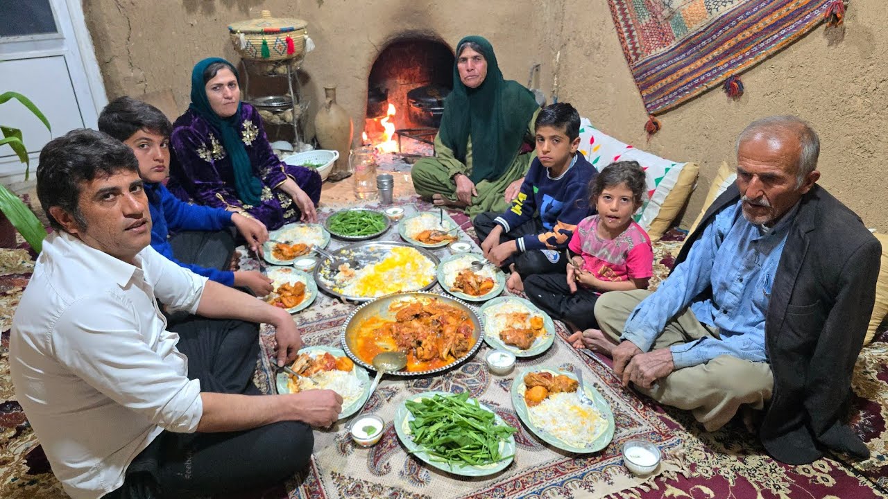 Ramadan Nights in Rural Iran | Village Life & Traditional Iftar Feast